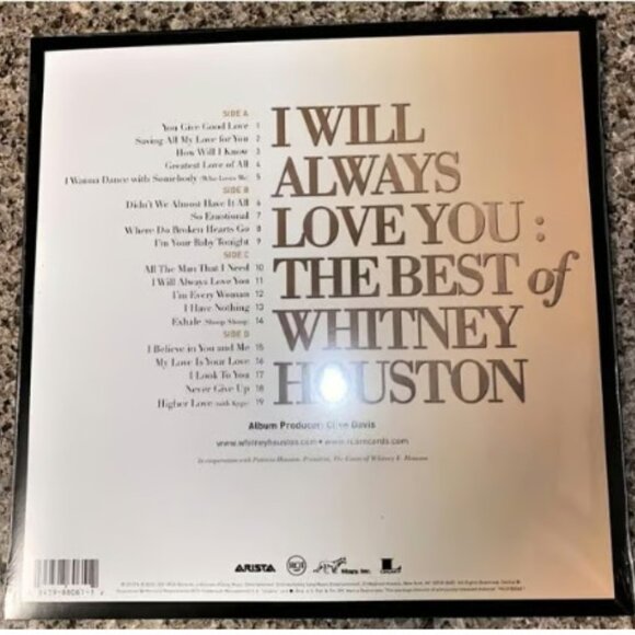 Whitney Houston I Will Always Love You 2-LP ~ Exclusive Dark Purple Vinyl ~ New - Picture 2 of 2